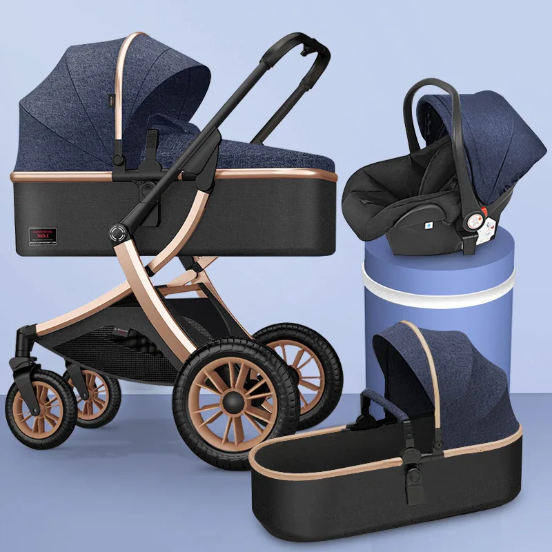 Роскошная детская коляска 3 в 1 X Design Cart Портативная дорожная Складная с