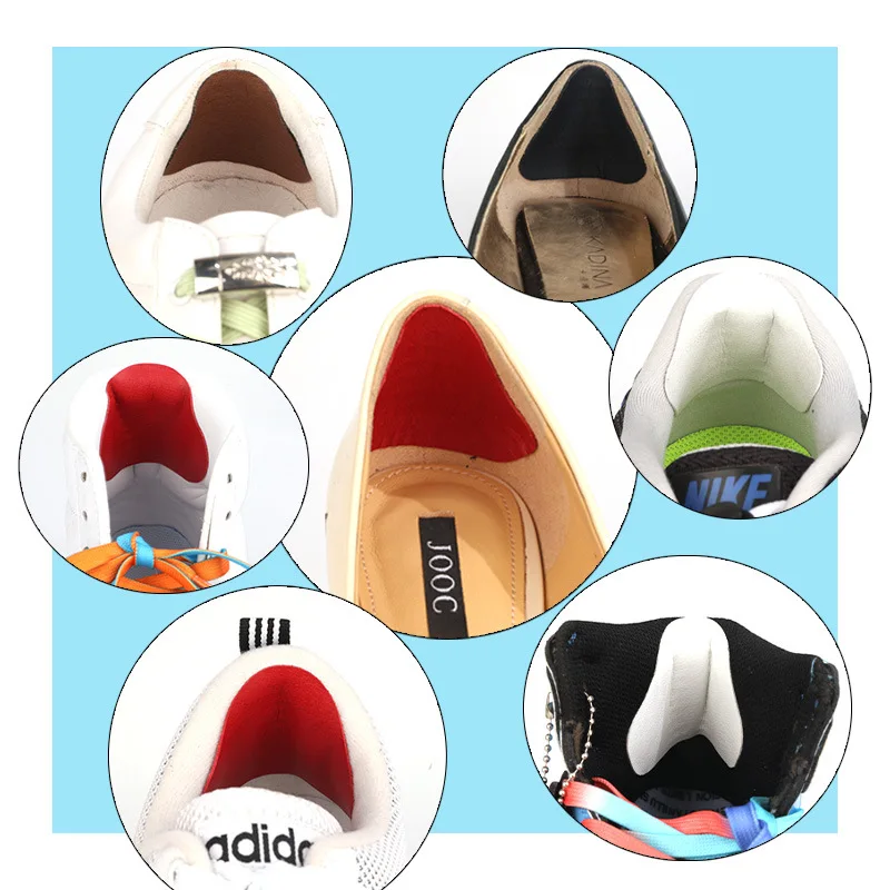 4PCS Insoles Heel Repair Subsidy Sticky Shoes Hole Sneaker Adjustable Size Antiwear Feet Pad Insole Heel Protector Back Sticker