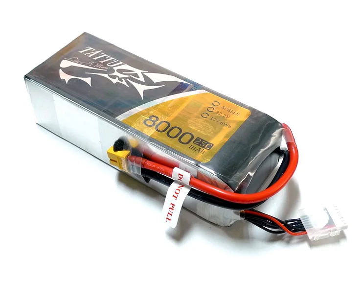 

TATTU 6S 8000mAh Lipo Battery 25C for VTOL UAV and DRONE