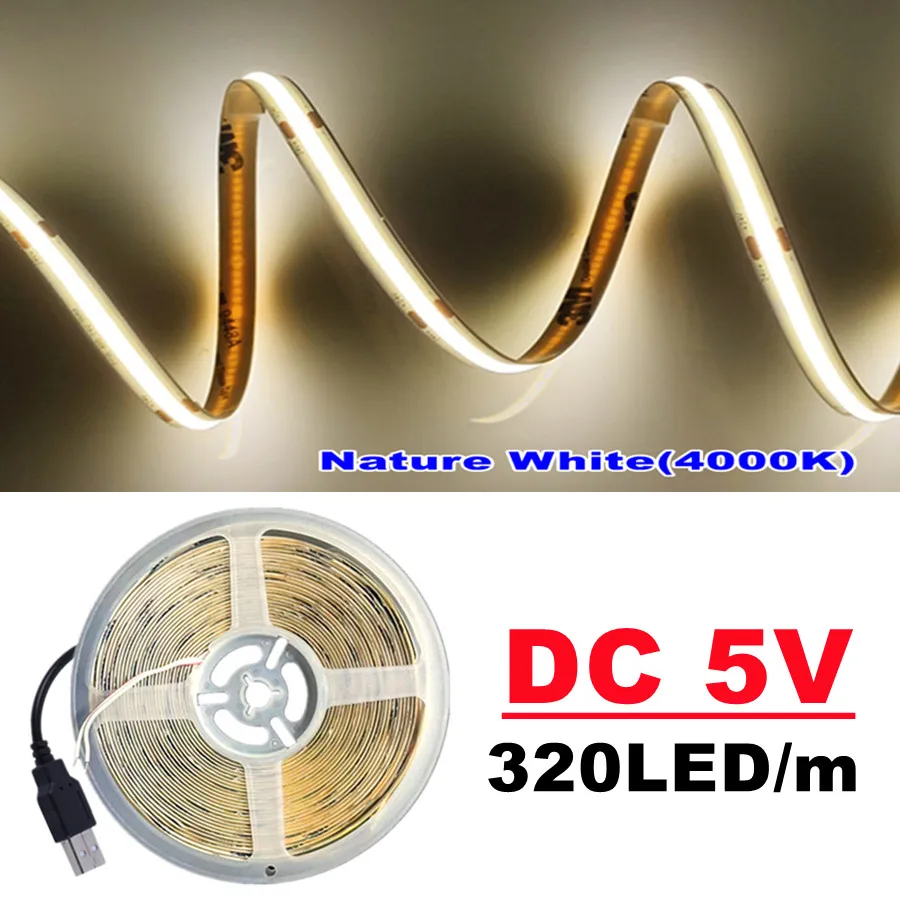 

TxxCvv Светодиодная лента 5В USB 320LED/м
