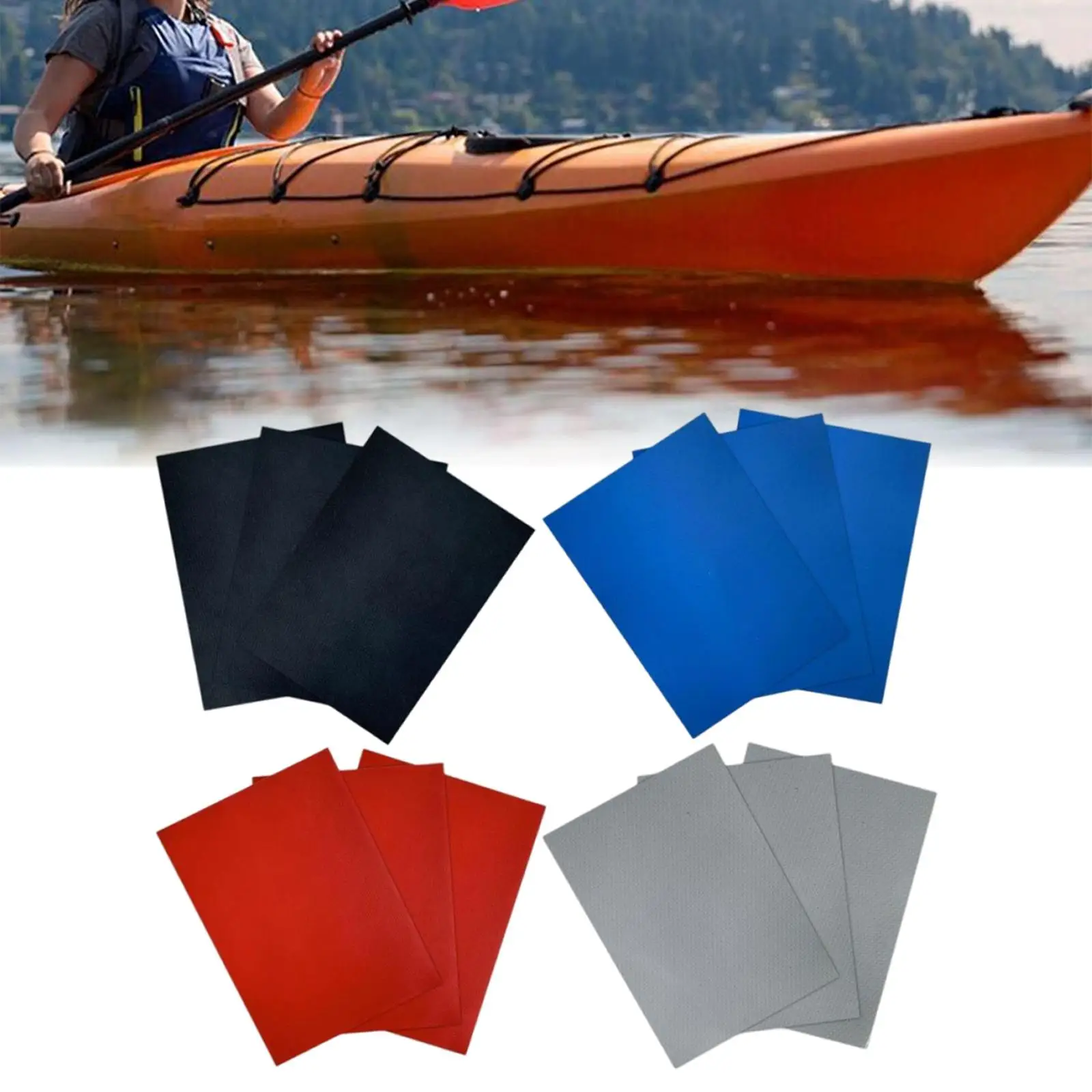 

12 X PVC Repair Patches for Kayak Dinghy Boats Canoe Inflatable Boat