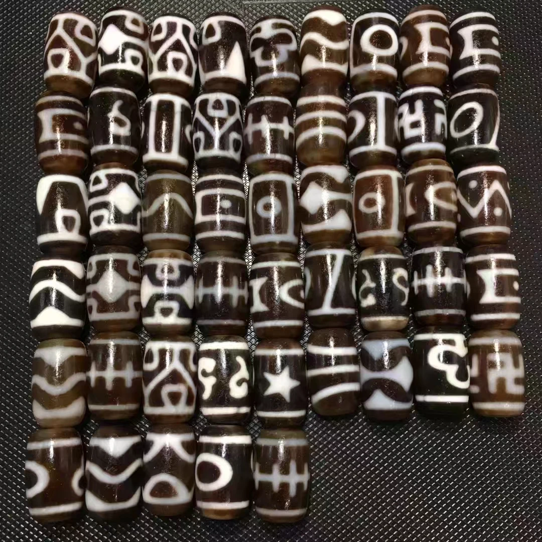 50 шт./партия, бусины с натуральным агатом, 13 х20 мм