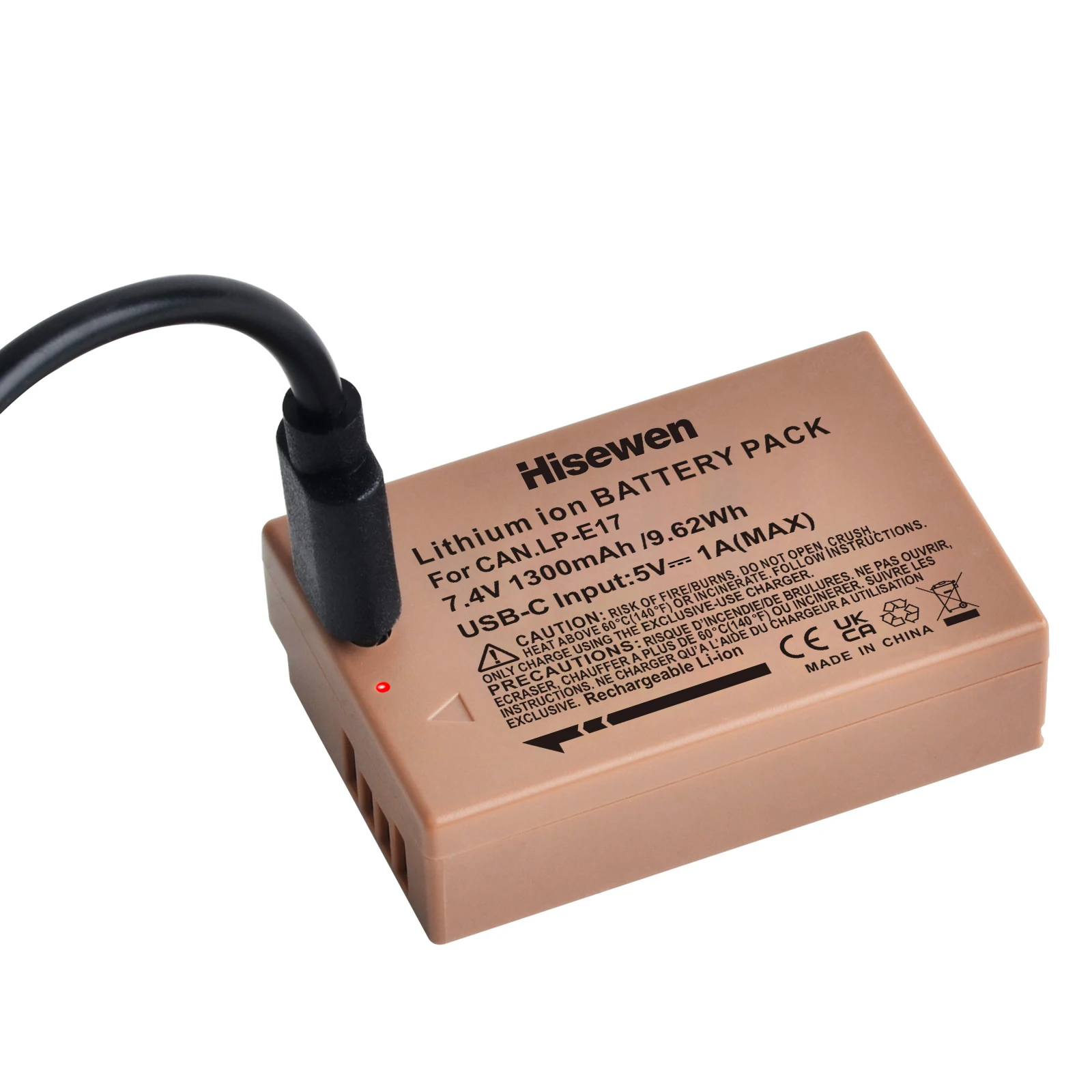 Фото Аккумулятор Hisewen USB LP-E17 LPE17 LP E17 для Canon EOS RP R8 R50 200D 250D M3 M5 M6 750D 760D T6s 8000D X8i T6i 77D R10 №4