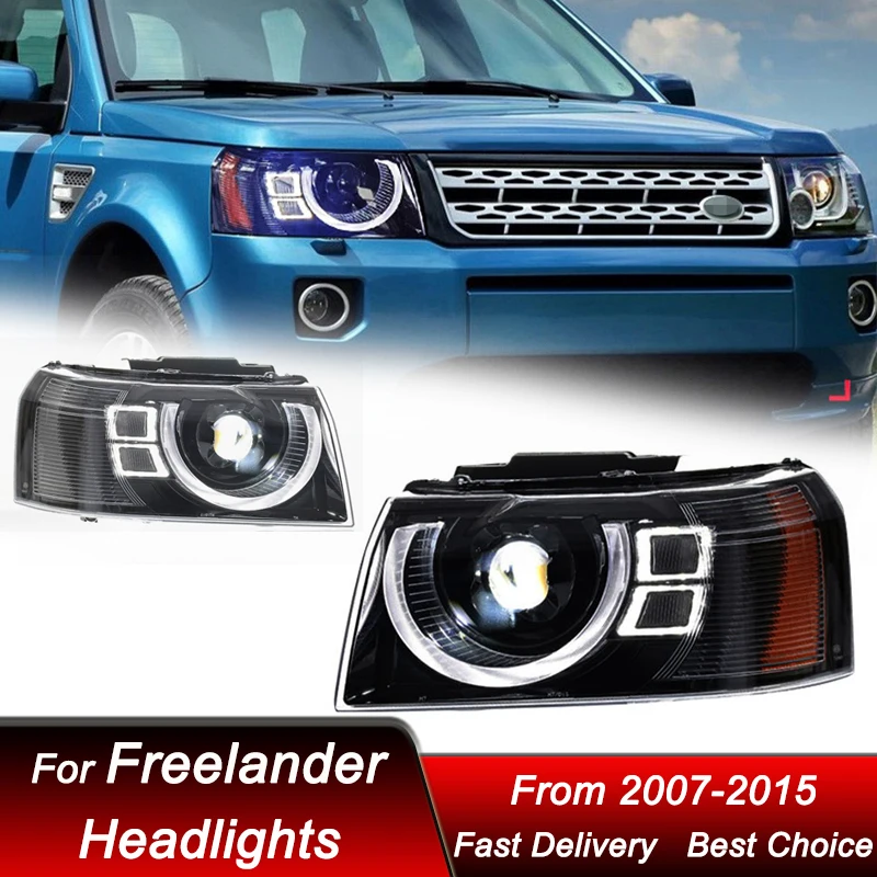 Автомобильные фары для Land Rover Freelander 2 2007-2015 стиль Defender полностью светодиодные