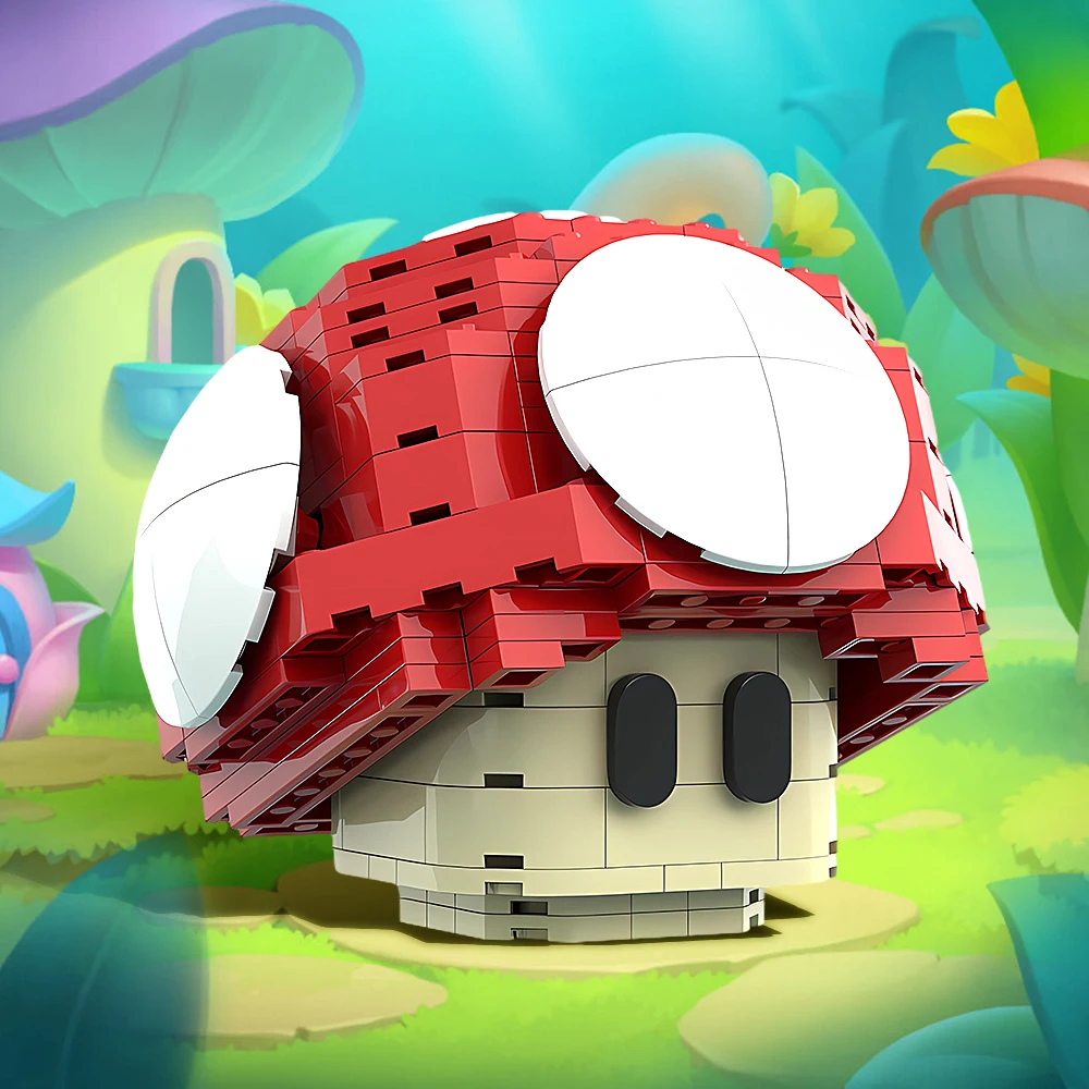 Конструктор MOC Super Maria в виде грибов миниатюрная экшн-фигурка игрушечный гриб