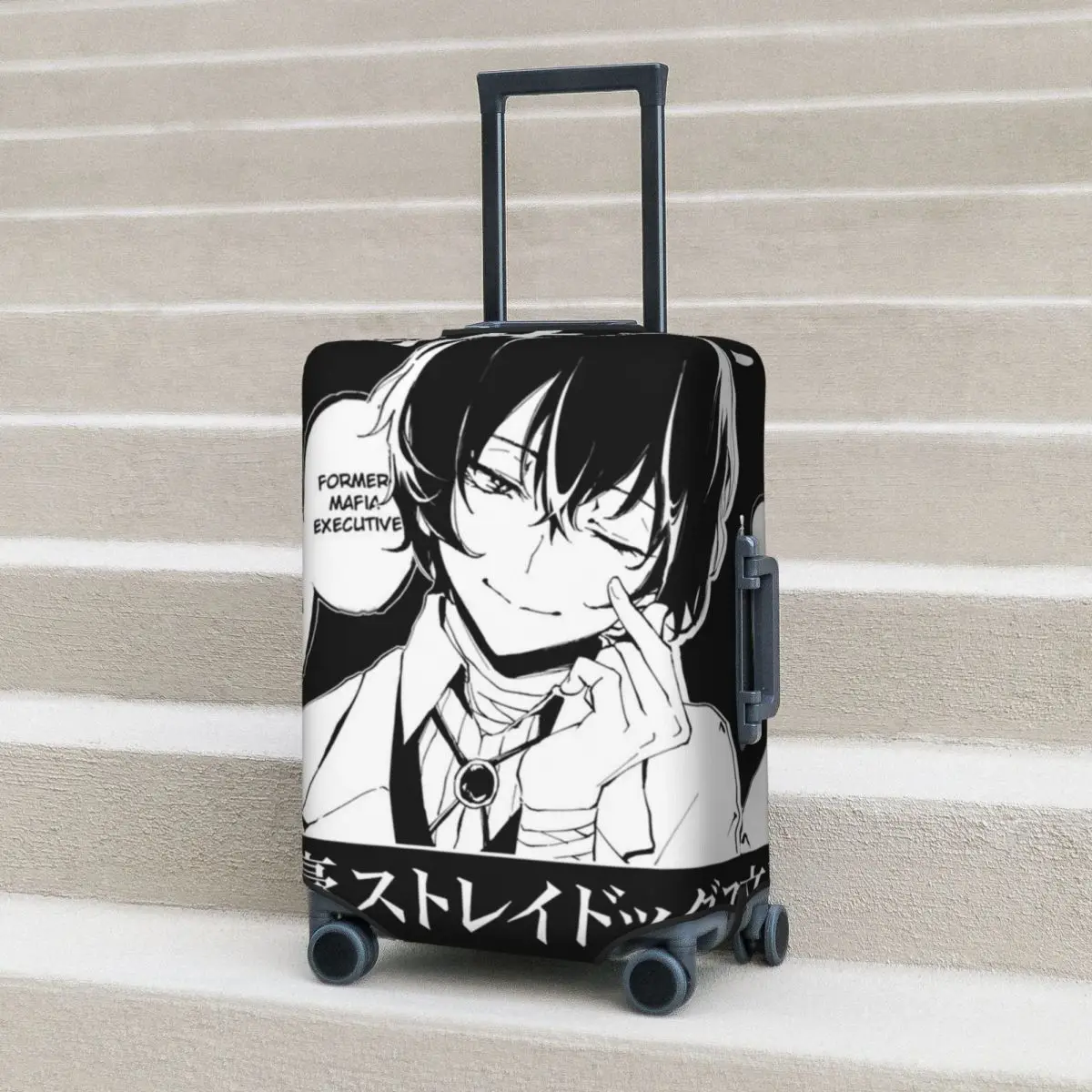

Dazai Osamu Suitcase Cover bungou stray dogs bsd husbando Holiday Business Fun Luggage Supplies Protector