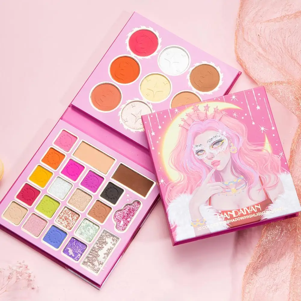 

Палетка теней для век Красивая, 30 цветов, легко наносится, популярная Палетка теней