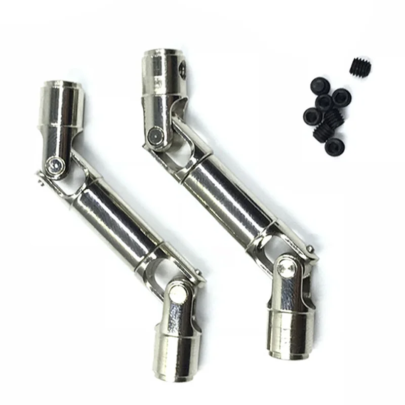 

Обновленный металлический вал вождения для WPL HengLong 1/16, запчасти для радиоуправляемых автомобилей, грузовик для ползания, серебристый, 2 шт.