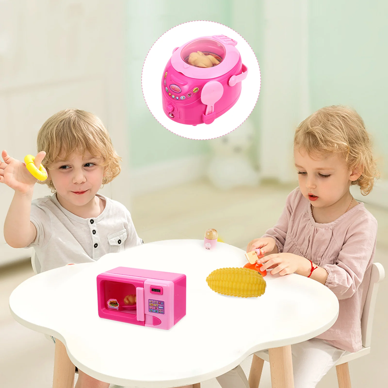 

Simulation Toys Child Microwave Oven Plaything Mini Kids Girl House Scene Decor Food Dollhouse Micro-wave Miniature Kitchen