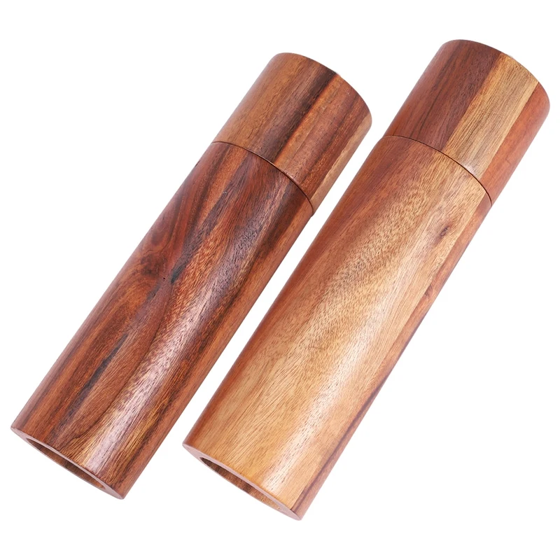 

Wooden Salt And Pepper Grinder, Adjustable Manual Salt Grinder, Acacia Wood, Pepper Grinder With Ceramic Core, Suitable For Picn