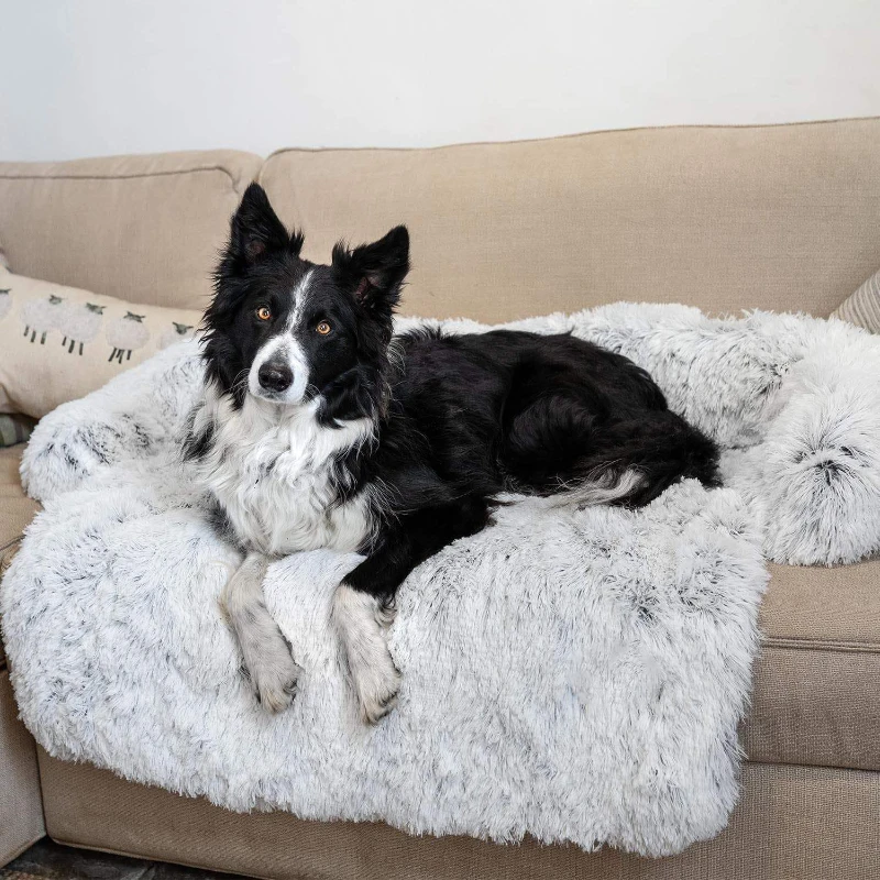 Dog Bed Calming Furniture Couch Protector Plush Pet Sofa Bed with Removable Washable Cover Dog Beds Plush Kawaii Dog Sofa Covers