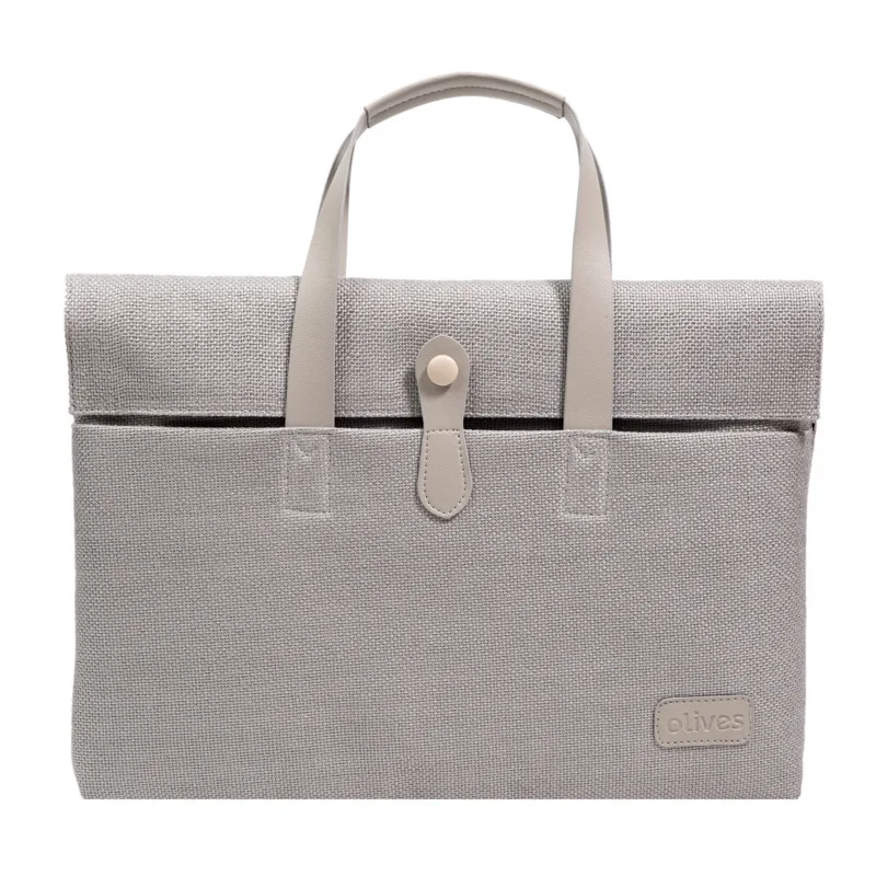 Canvas bag Women Computer package Men Office travel Briefcase Laptop Simple Designer Handbag Business Portfolio sac document