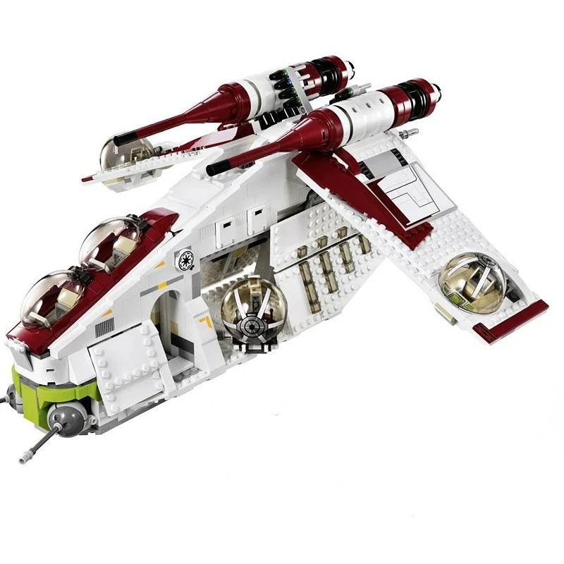 

1228pcs In Stock Star Plan Republic Dropship Gunship Building Blocks Bricks 75021 DIY Toys For Children Birthday Christmas Gift