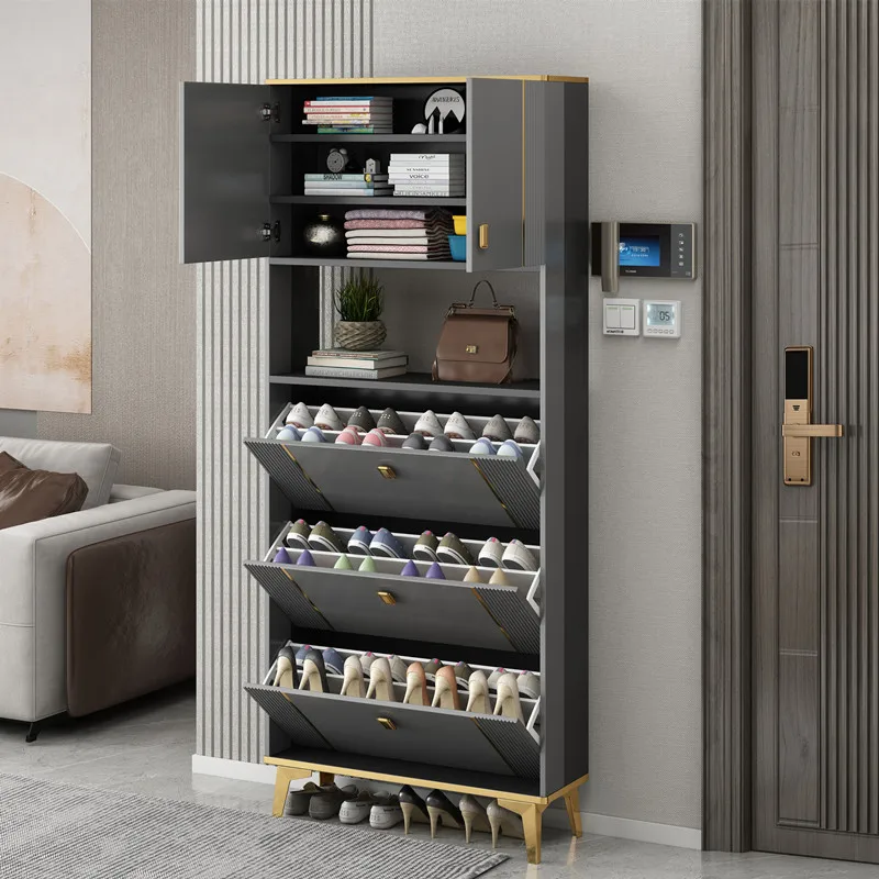 

Ticket Room Shoe Cabinets Organizer Storage Save Space Ultra Thin Storage Shoe Entrance Modern Entrance Zapatera Furniture T50XG