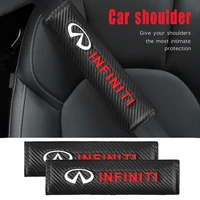 12pcs car safety belts shoulder cover seat belt protector pad for infiniti q50 q70 fx35 q30 qx50 g37 jx35 qx60 auto accessories