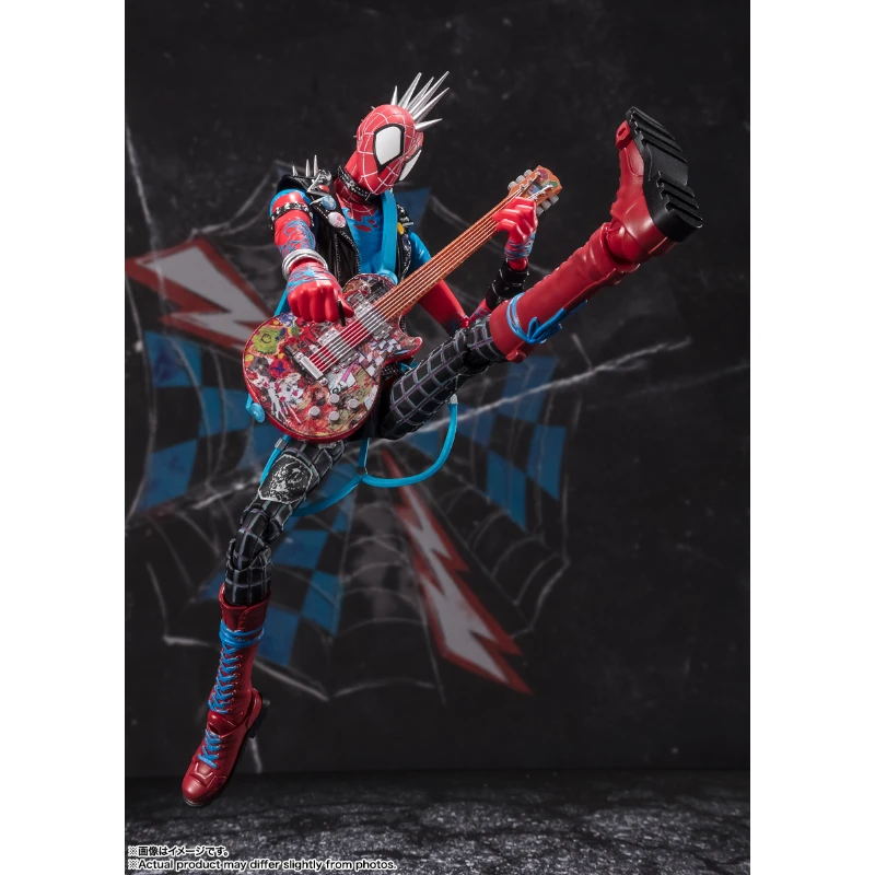 В наличии Bandai S.H. Фигуртс SHF Человек-паук: Across The Spider-Verse Punk Spider аниме экшн-фигурка