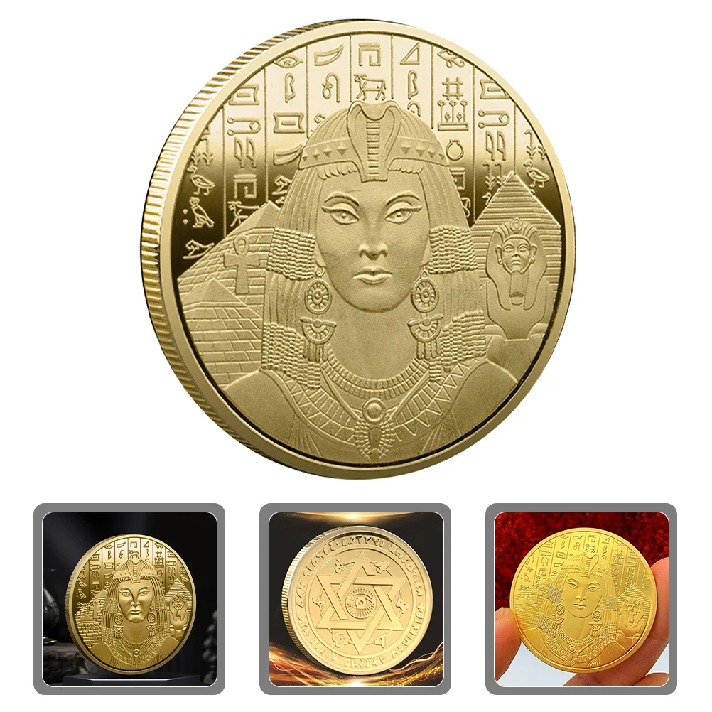

Retro Decor Commemorative Collecting Coin Game Currency Embossed Iron Collection Gift Chic Egypt