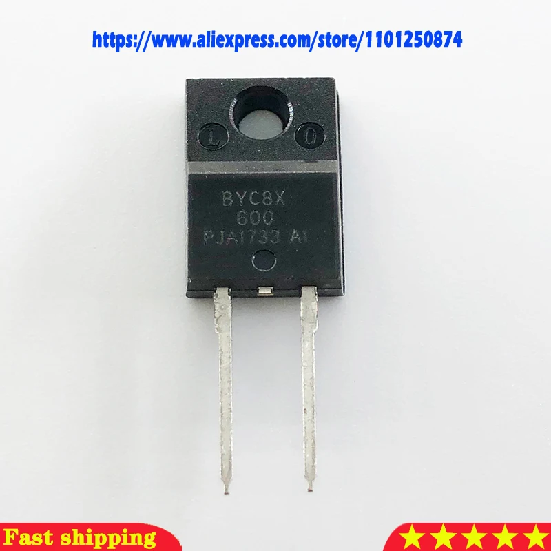 5 шт. BYC10X-600 BYC10DX-600 BYC15X-600 BYC20X-600 BYC20DX-600P BYC30X-600P BYC5X-600 BYC58X-600 BYC8X-600 BYC8DX-600 TO-220F-2