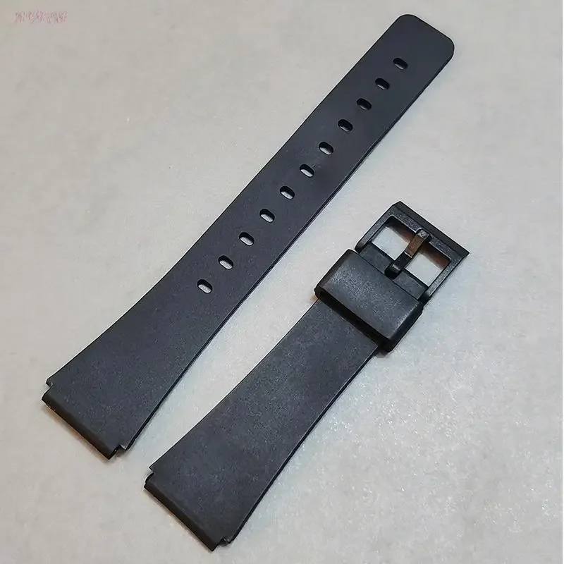Фото Ремешок из полимерной смолы для часов, браслет для Casio MQ-27 MQ-38 MQ-26 MQ-28 MQ-105 MQ-95, прочный Univesal, черный браслет для часов, 18 мм №2