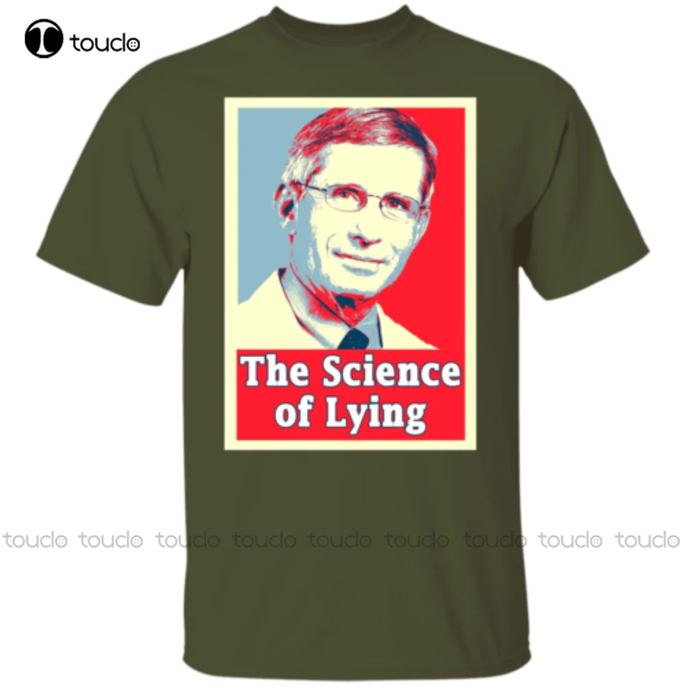 

Футболка «Наука лежа», доктор Энтони фольси, тиран, лжец, неправильно указанный... Мужские футболки, сделайте свой дизайн планшетом унисекс