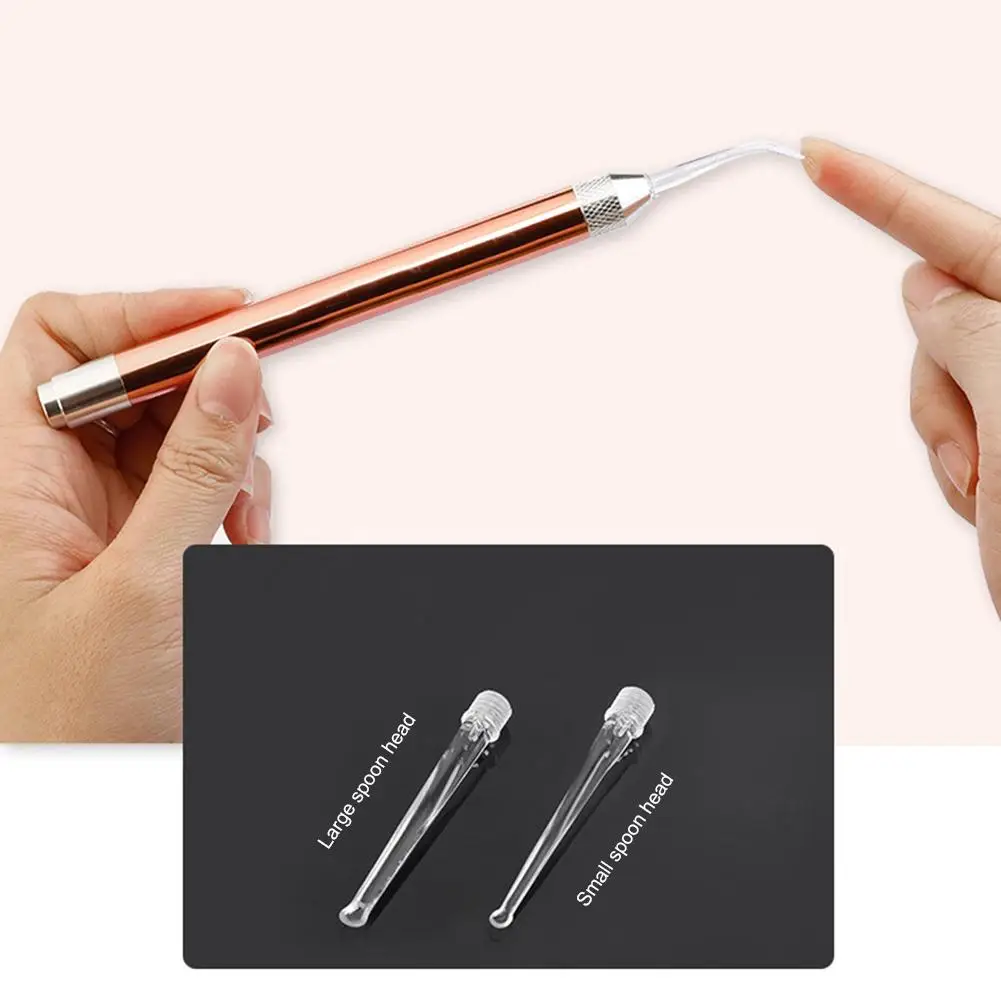 Хит продаж светильник ложка для ушей блестящий наушник детей видимый чистки