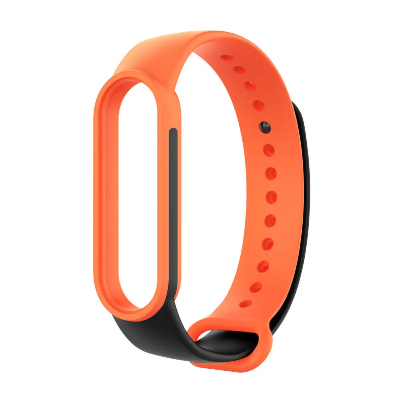 Sport Wristband Strap For Xiaomi Mi Band Dual Color Replacement Xiaomi 6 Band Silicone Wristband Band Straps For Miband6