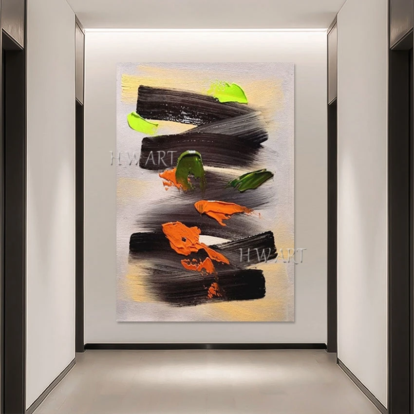 Простой дизайн акриловая картина без рамки холст абстрактный прикроватный Декор