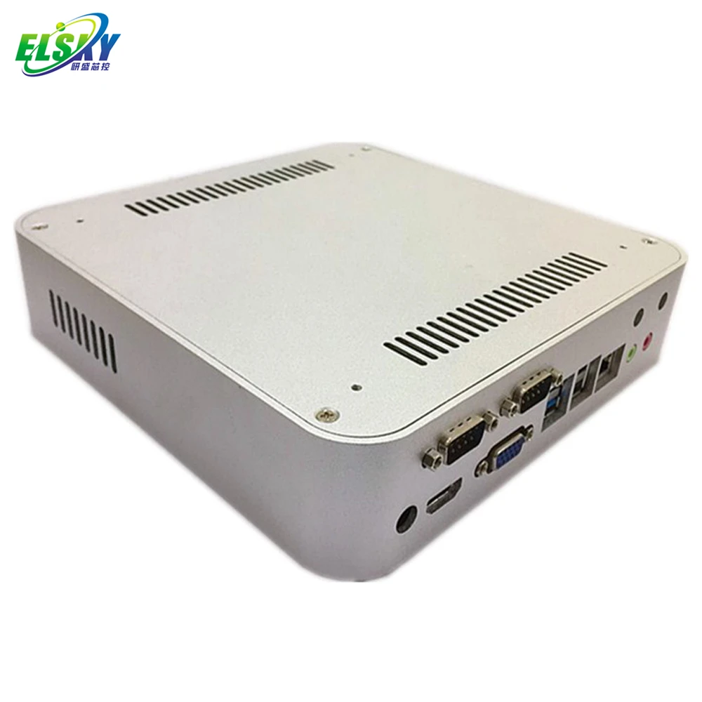 Фото ELSKY: Мини-ПК безвентиляторный, игровой, с HD4000, процессором J1800, VGA, RS485, COM, поддержкой 1080P, DC 12V, RS232, 4K-дисплеем, по низкой цене №2
