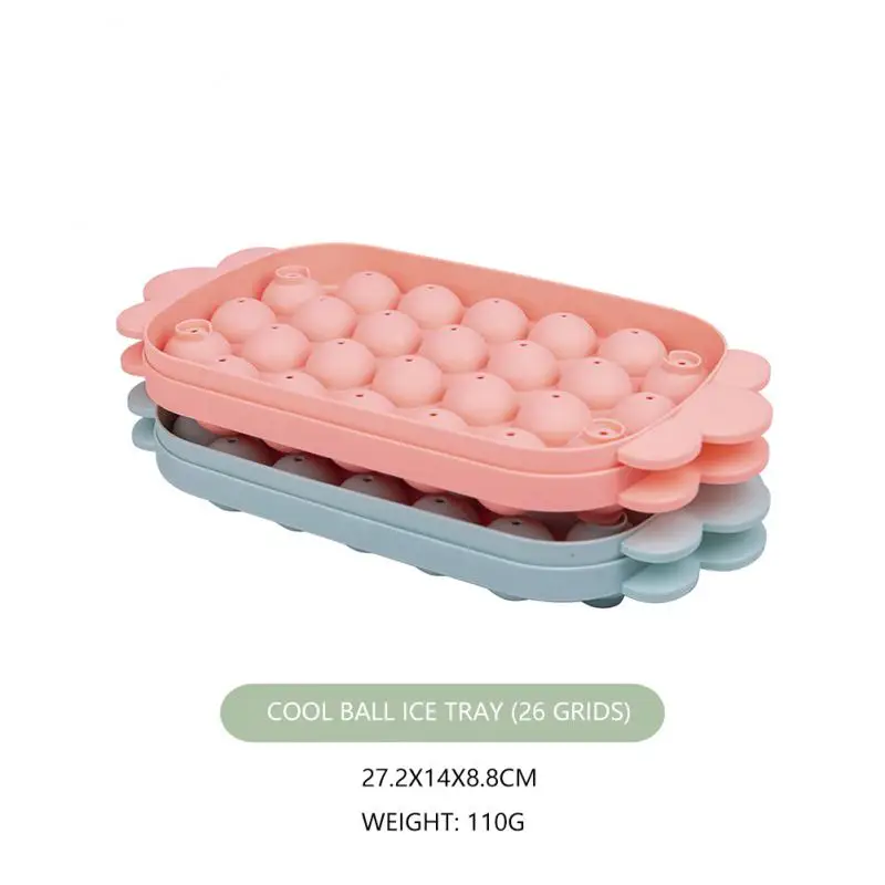 

1pc Colorful Round Rhombus Ice Mould Ice Cube Tray Cube Maker PP Plastic Mold Forms Food Grade Mold Kitchen Gadgets