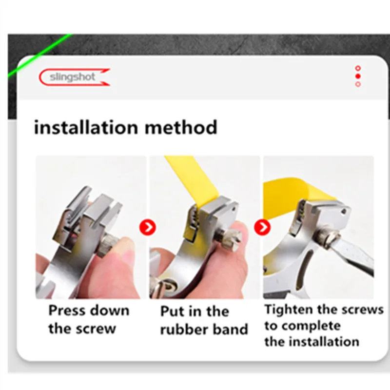 Рогатка для охоты мощная лазерная с прямым стержнем может растягивать длину и