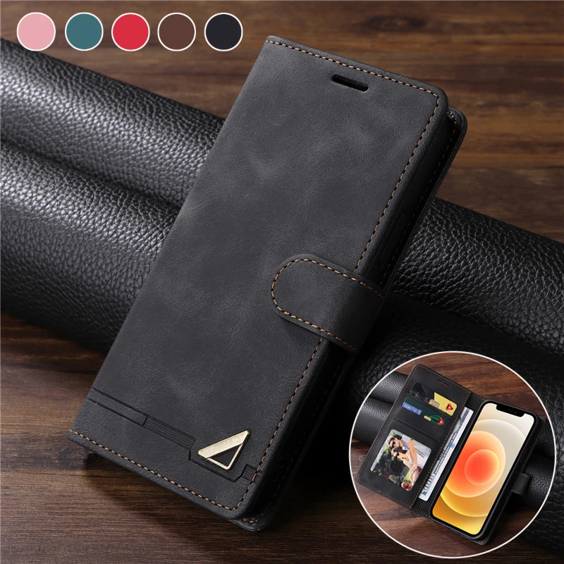 

Matte Leather Case For iPhone 6 7 8 6S Plus SE 2020 2022 XR XS 11 Pro Max SE2 SE3 X R Wallet Flip Cover Phone Protective Bags
