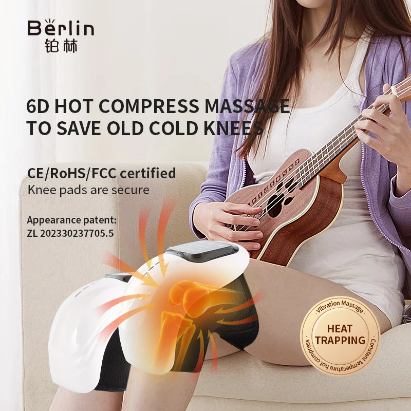 Электрический умный Массажер для колена облегчения боли иглоукалывание