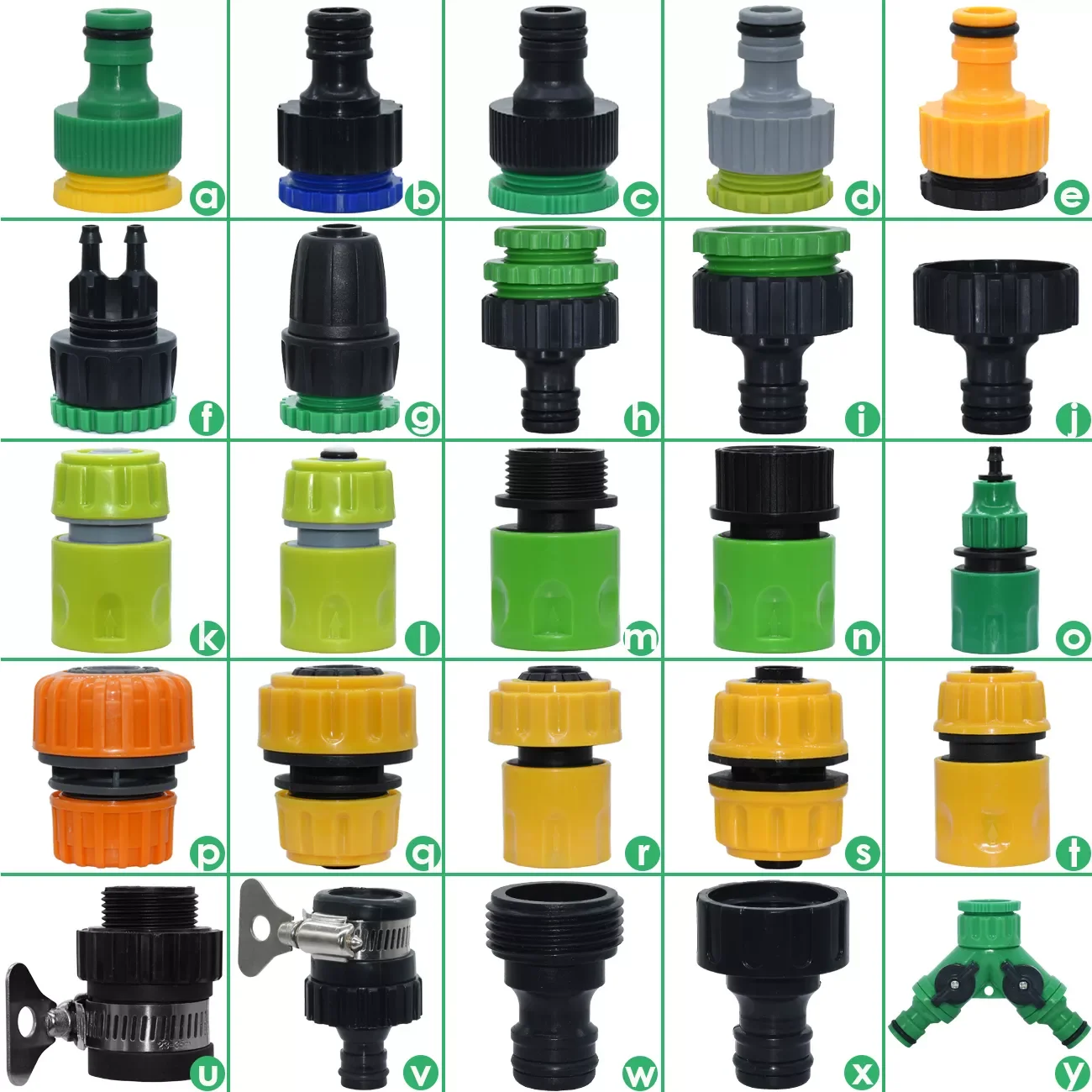 

Garden Quick Connector Tap 1/2" 3/4" Male Female Thread Nipple Joint 1/4" Hose Repair Irrigation Water Splitters Tools