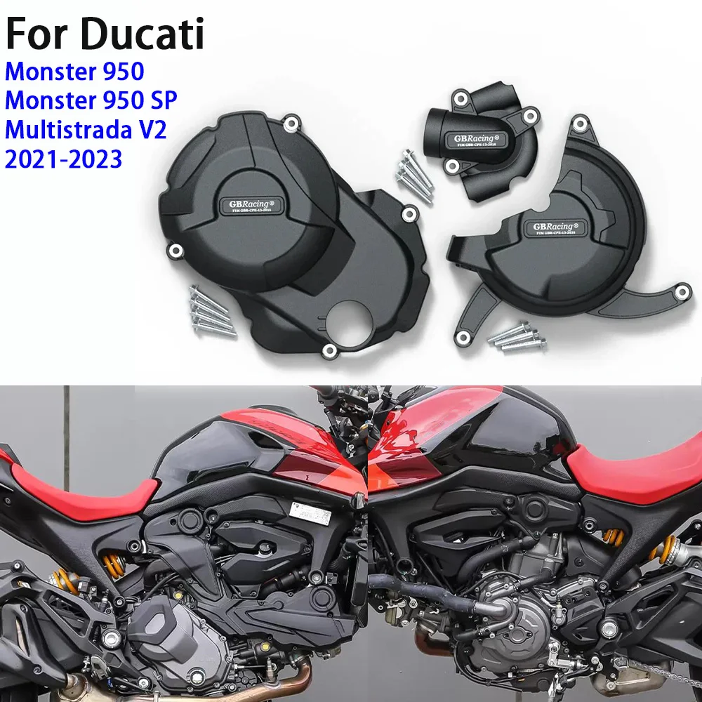 

Крышка двигателя для Ducati Monster 950 Monster 950 SP Multistrada V2 Monster950 2021 2022 2023, протектор капота мотоцикла