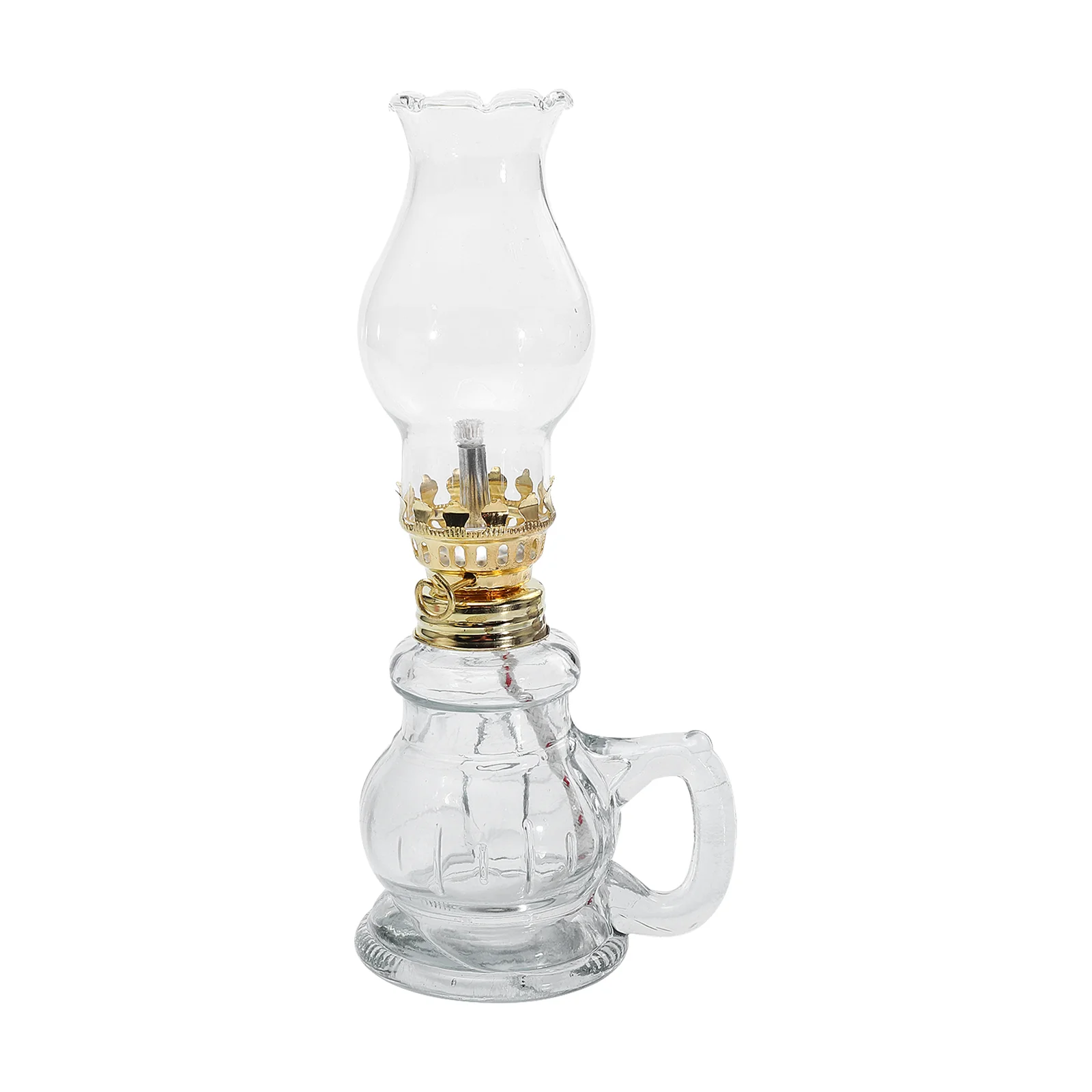 

Lantern Kerosene Oil Lamp Decorative Small Glass Eid Mubarak Vintage Mini Camping Household Lotus