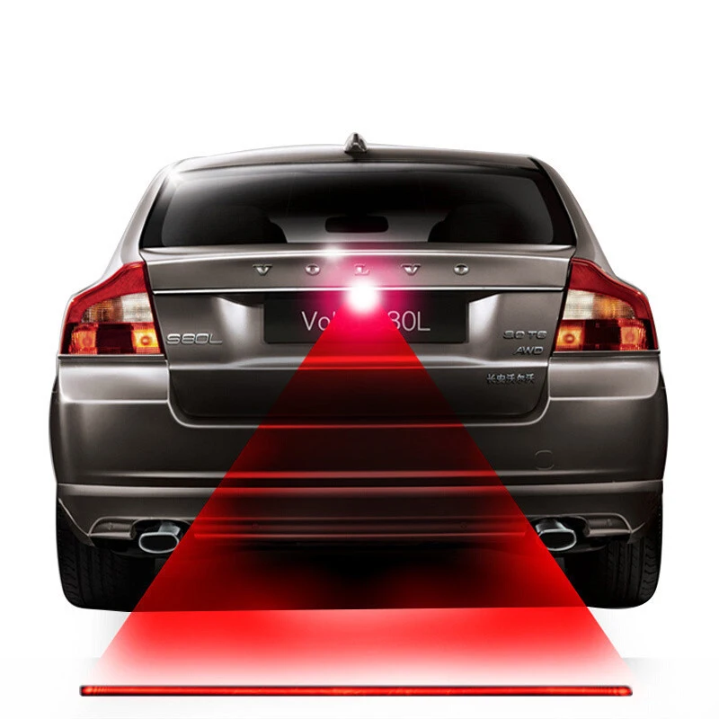 

Car Auto LED Laser Fog Light Motorcycle Tail Lamp Vehicle Anti-Collision Taillight Brake Braking Warning Lamps Car Fog Light