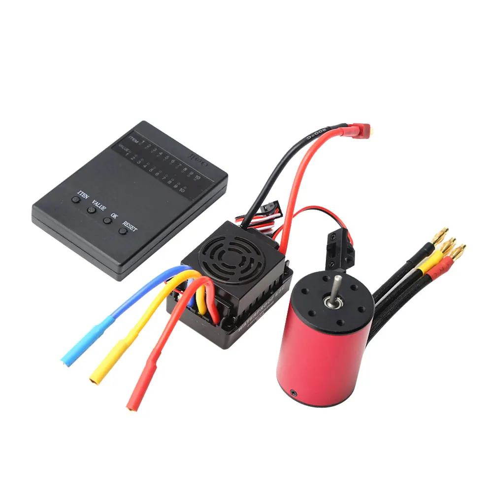

Водонепроницаемый бесщеточный двигатель S3650 60A ESC Программа 1/8 КВ/1/10 КВ/кв S3650 для Tamiya RC