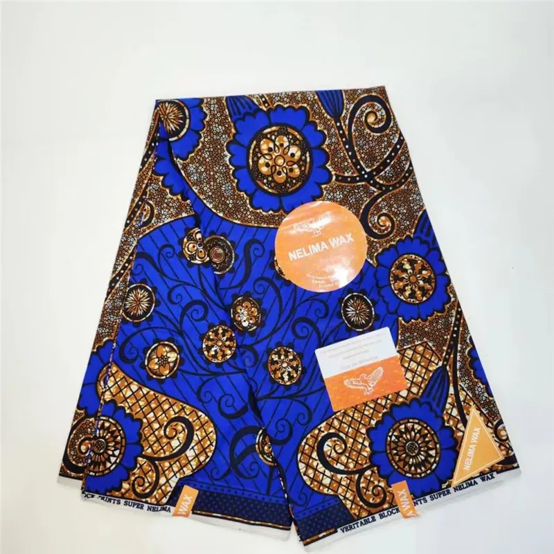 

Ankara African Prints Batik Pagne Real Wax Fabric Sewing Materia For DIY Crafts Wedding Dress 100% Polyester High Quality 829