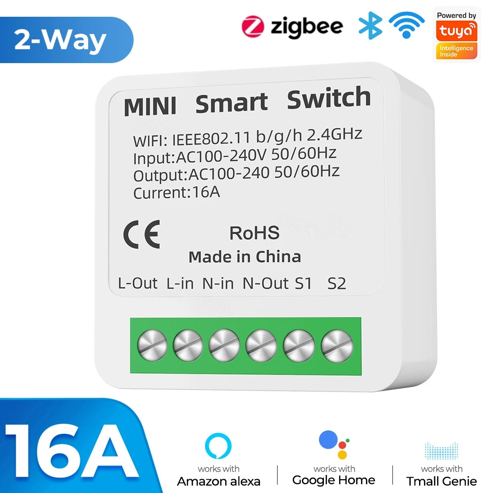 

Умный переключатель SZKOSTON Zigbee с монитором мощности 16А