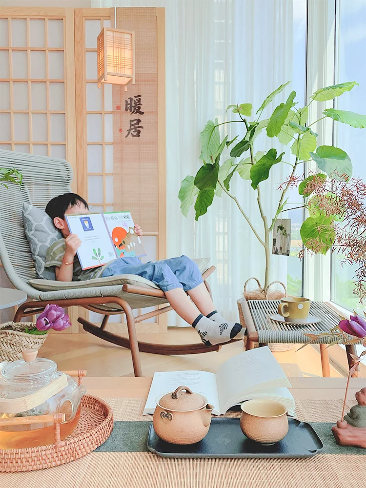 

The product can be customized. Rocking chair recliner adult online celebrity easy chair home living room lazy chair balcony