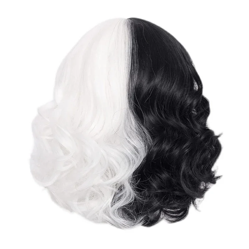 Термостойкие синтетические волосы для Хэллоуина из аниме Cruella de Vil