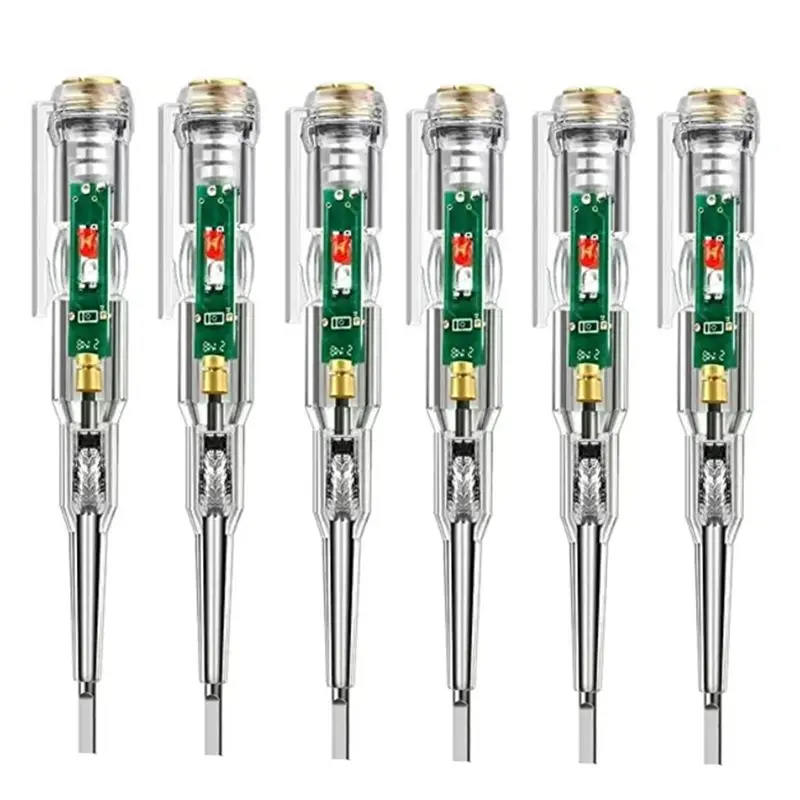 Фото Тестер напряжения KYCOR-6Pack, индукционный детектор переменного тока, индикатор напряжения 70-250В, электрическая отвертка-детектор №1