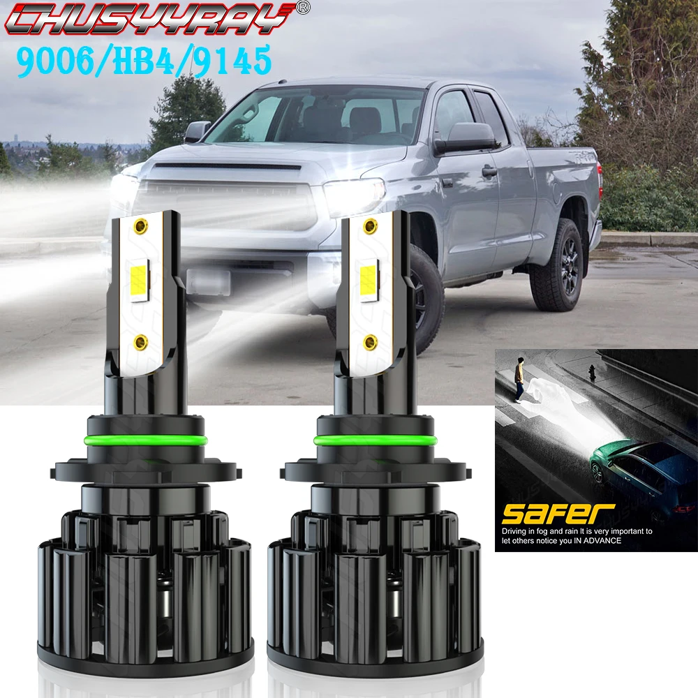 

CHUSYYRAY 9006 Compatible For Toyota Tundra 2007-2013 48W 12000LM Led Headlight Lamp For Car CSP Chip 9006 HB4 9145 Car lights