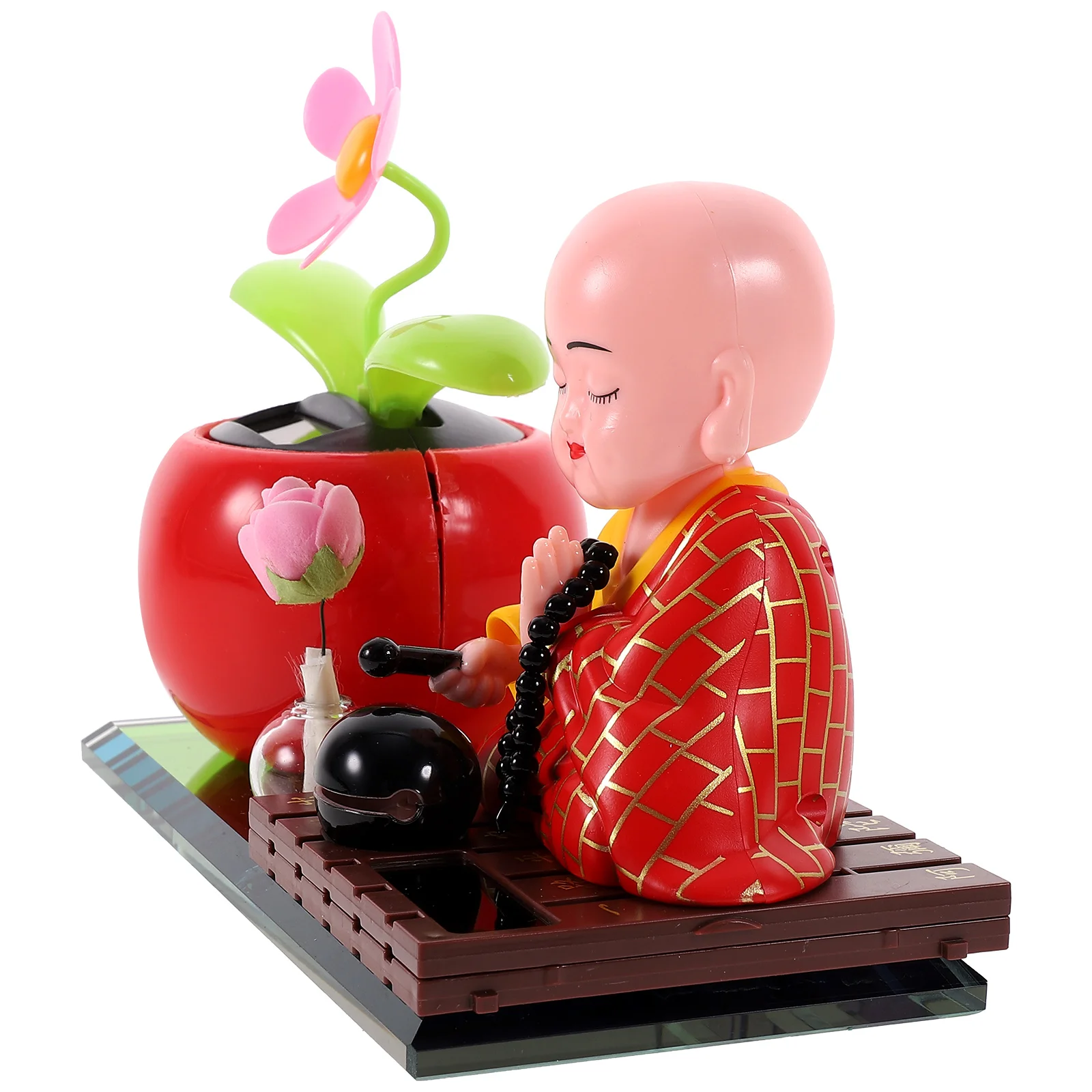 

Ornaments Bonsai Little Monk Statues Cartoon Small Interior