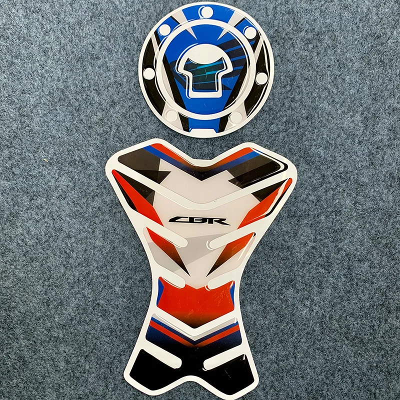 

Наклейки Honda CBR Противоскользящие Для Топливного Бака Мотоцикла, 3D Защитные Стикеры Под Карбон