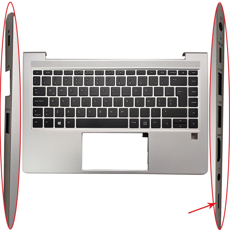 НОВАЯ латинская клавиатура для ноутбука HP ProBook 440 445 G8 G9 G10 упор рук верхняя крышка