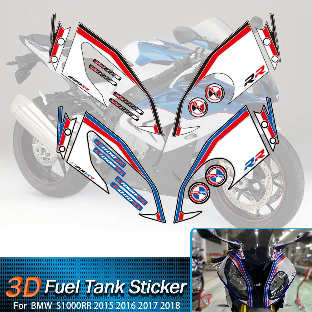 

3D Gel Motorcycle Front Fairing Sticker Protector S1000RR sticker Board Moto Engine Vehicle decals For BMW S1000RR 2009-2018