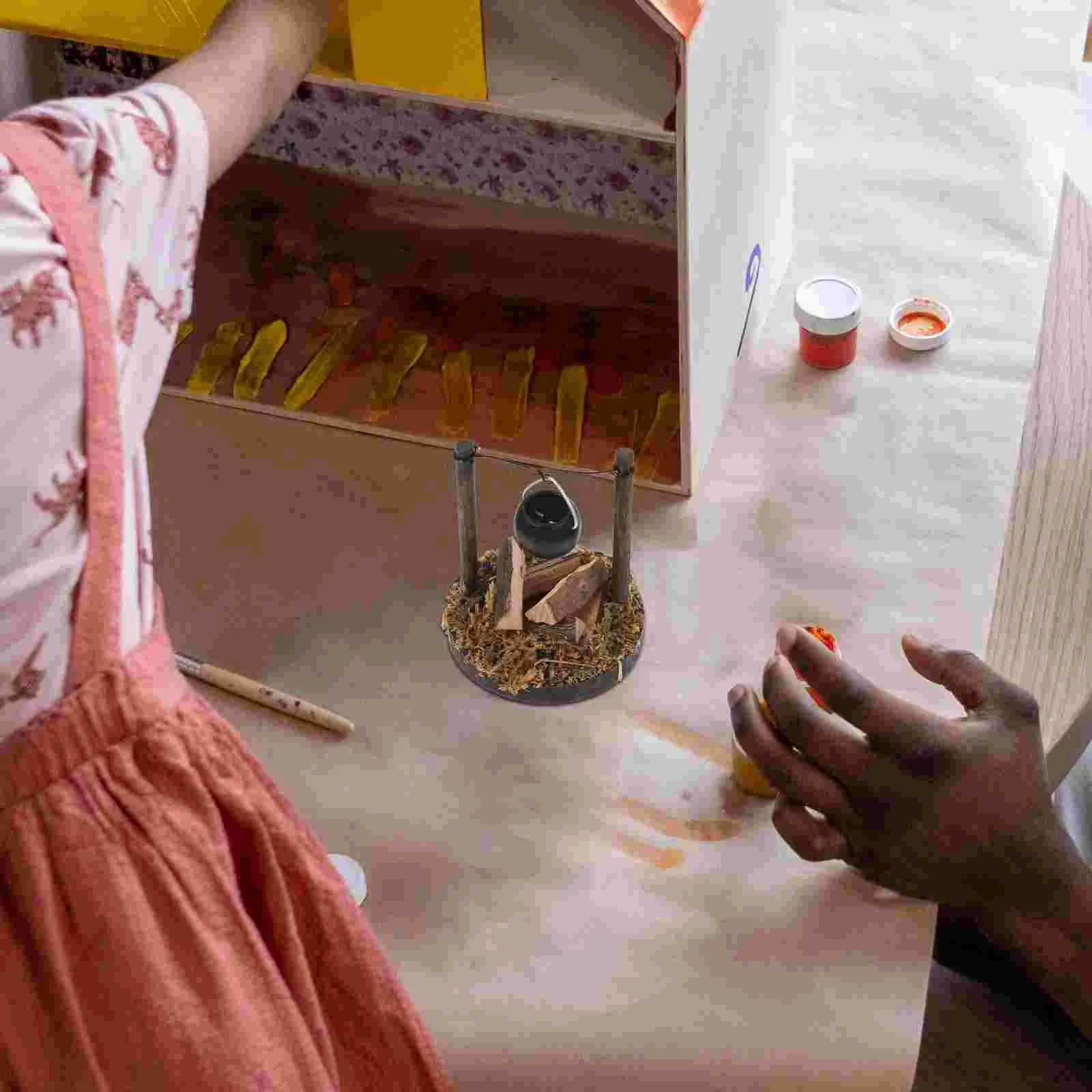 Интересные миниатюрные модели игрушка для ландшафтного дизайна посуда кемпинга