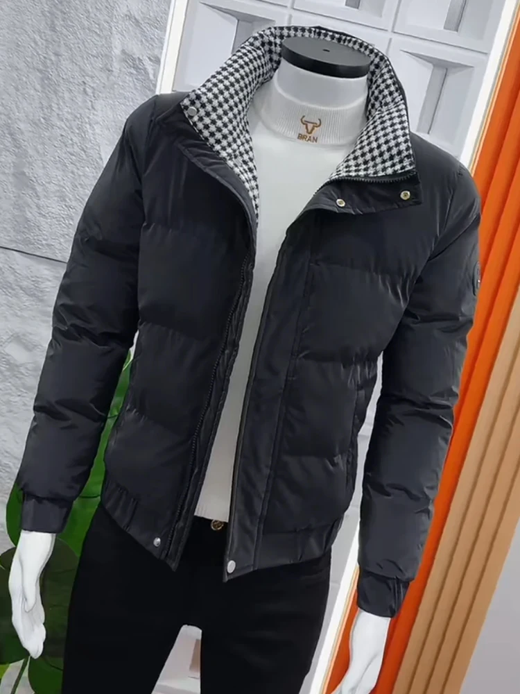 Новая мужская куртка на хлопковой подкладке однотонная простая верхняя одежда