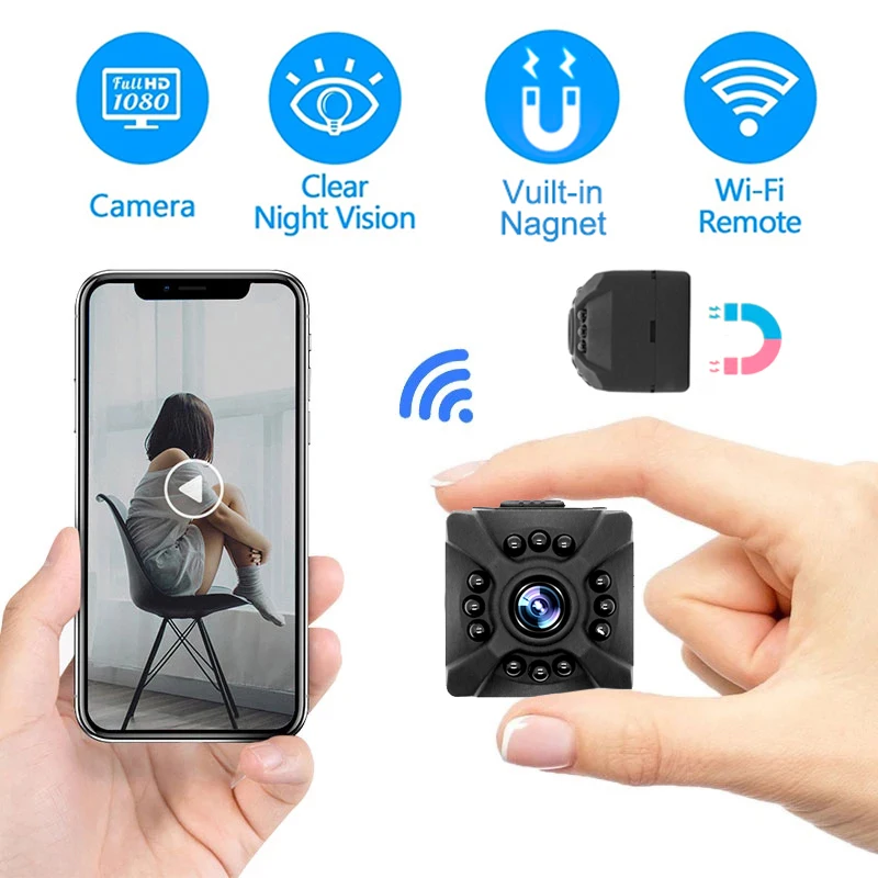 

1080P мини-камера Оригинальная IP-камера умная Домашняя безопасность ИК ночная версия Беспроводная мини-видеокамера видеонаблюдение Wi-Fi камер...